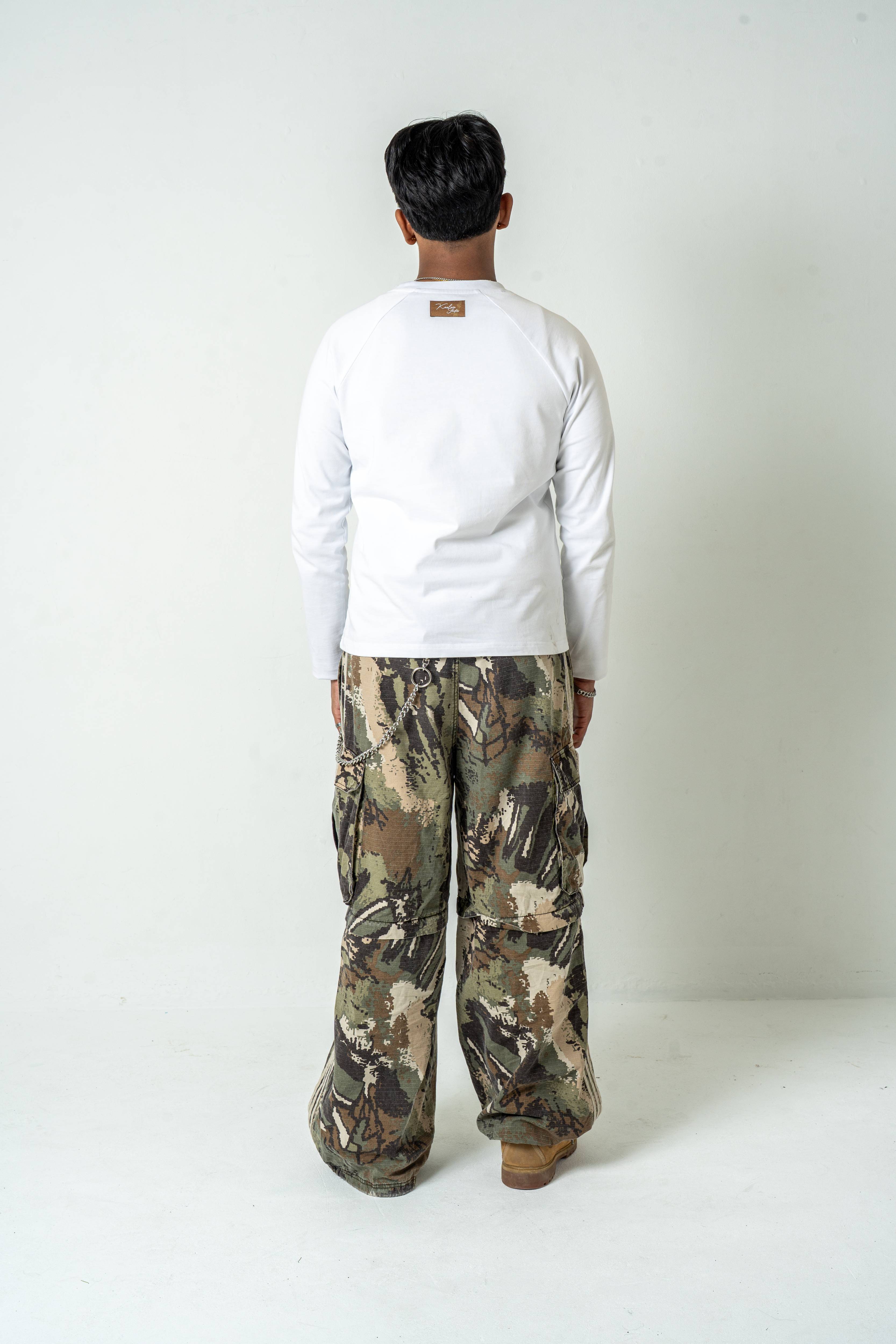 Printed White Longsleeve