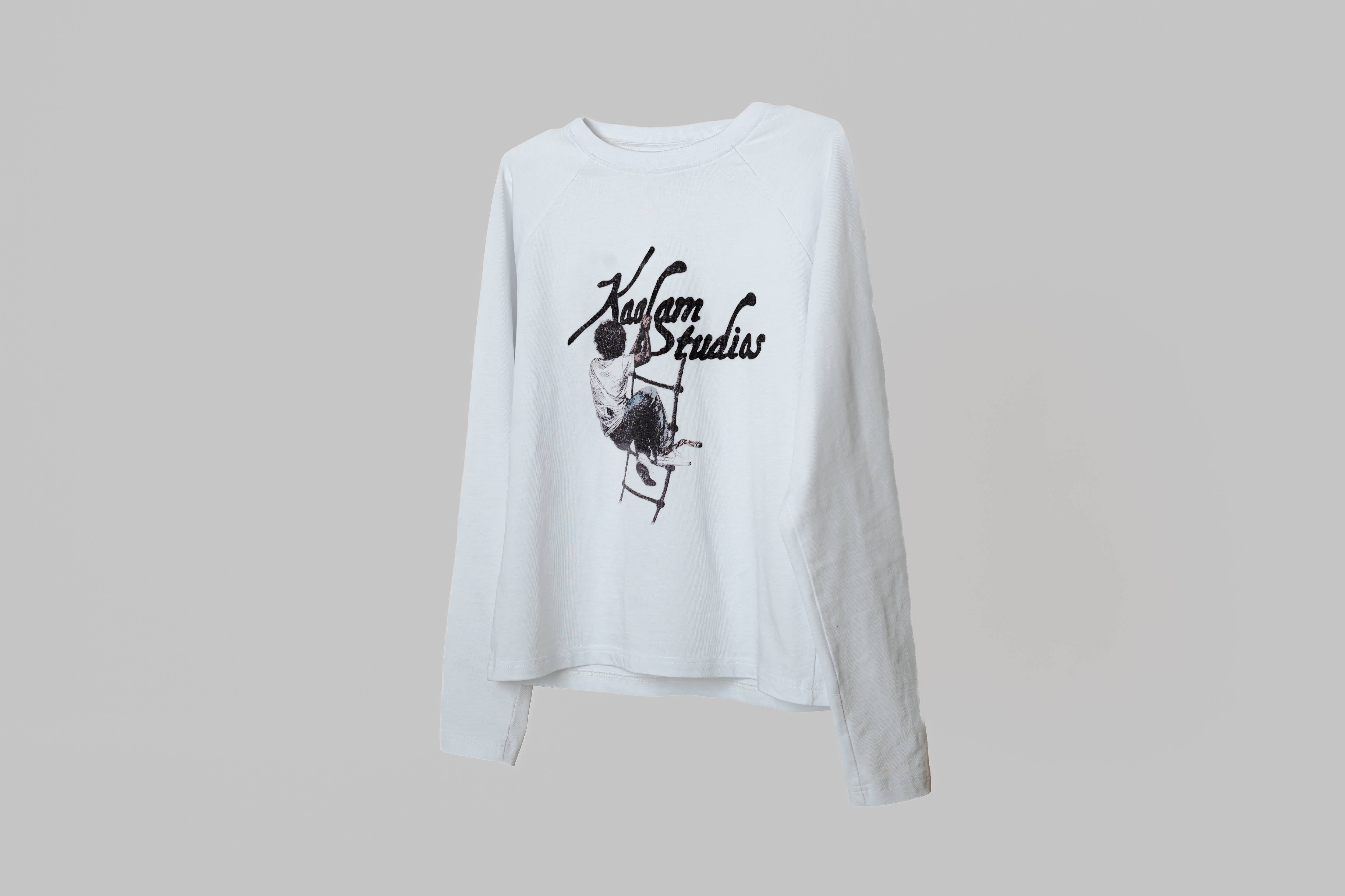 Printed White Longsleeve