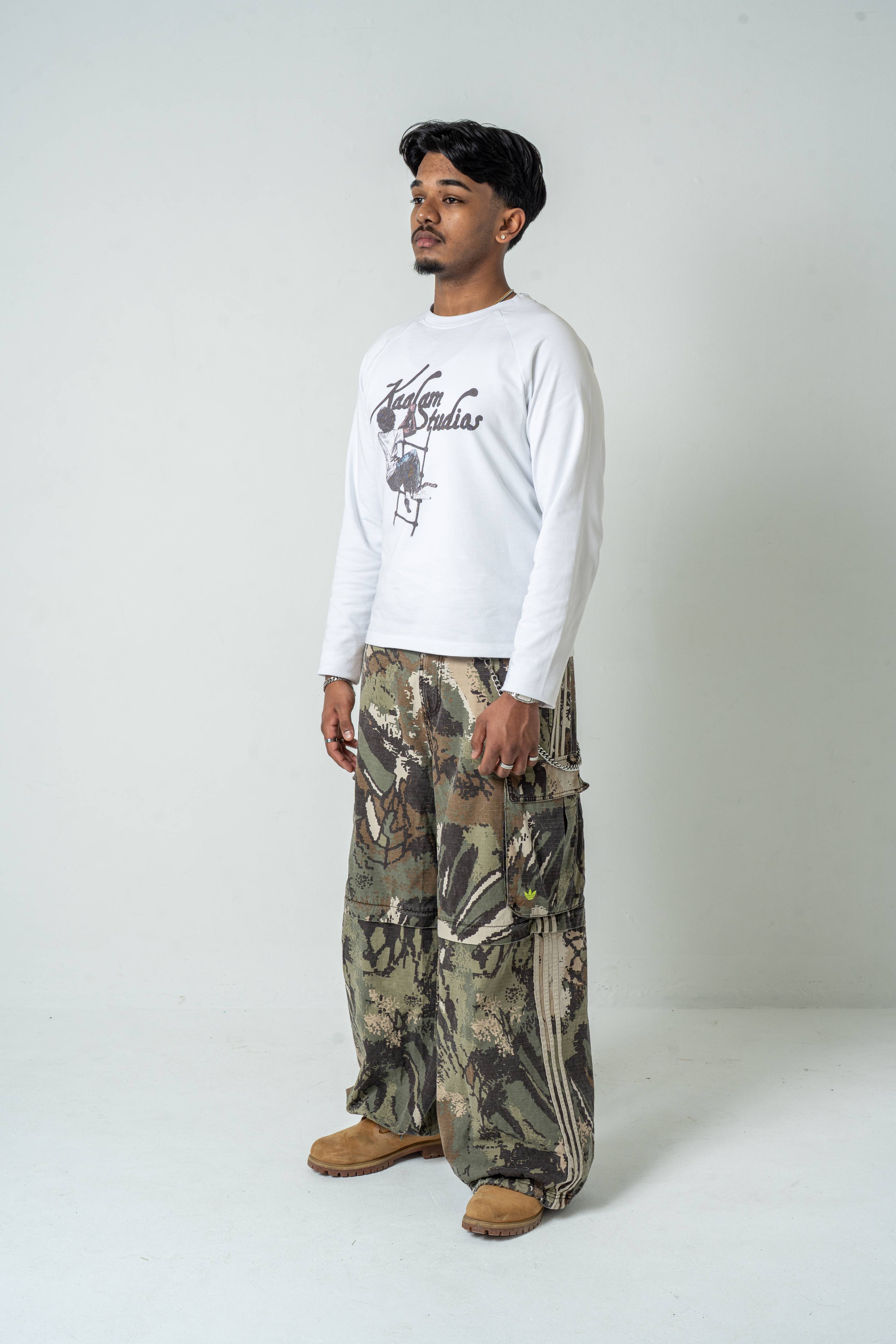 Printed White Longsleeve